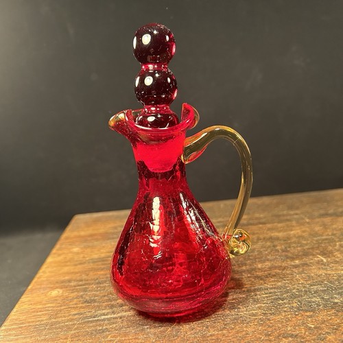 Vaso bottiglia vetro - , soffiato