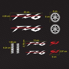 Adesivi Stile Yamaha Compatibile con Fazer Fz6 Prespaziati Senza Fondo 2 Colori