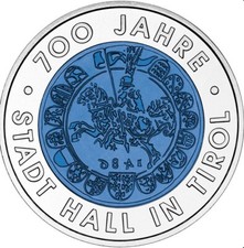 Moneta euro 700 anni - moneta,