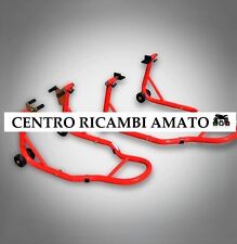COPPIA CAVALLETTI PALETTE+FORCHETTE REGOLABILI MOTO PER HONDA HORNET 600