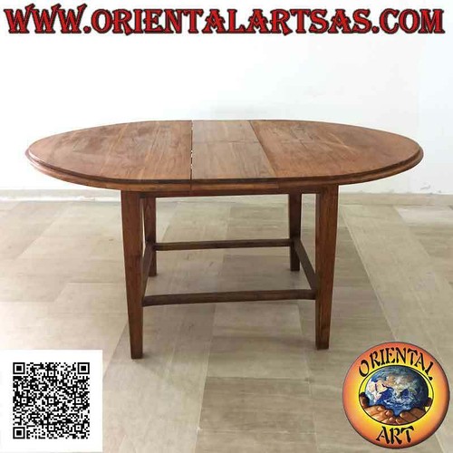 Tavolo ovale allungabile - , a
