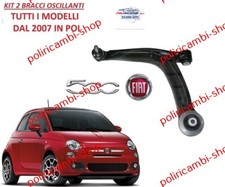 2 BRACCI BRACCETTI OSCILLANTI SOSPENSIONE FIAT 500 1.3 MULTIJET 1.2 BENZINA GPL