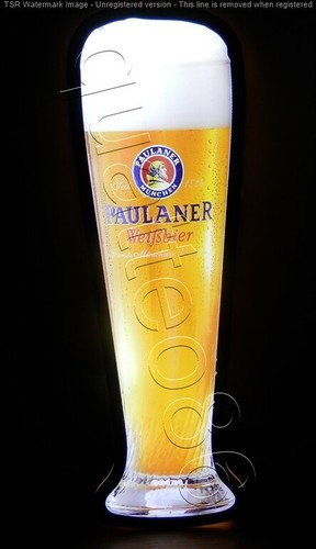 Insegna paulaner lampada led - insegna,