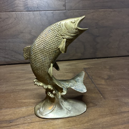 Statua scultura pesce dorato