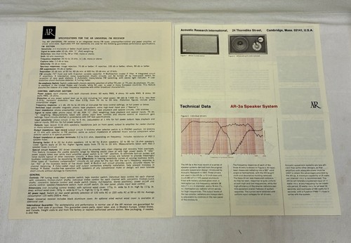 Acoustic research a - acoustic,