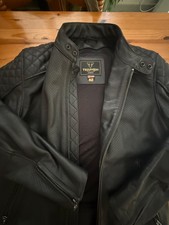 GIACCA IN PELLE BRADDAN MOTO TAGLIA M USATA POCHISSIMO CON PARASCHIENA TRIUMPH