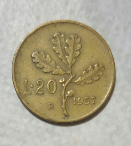 Repubblica italiana lire - 20,