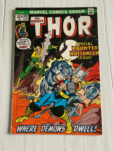 Thor 207 1973 vf - thor, fn/vf