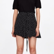 Zara Flowy Belted Polka Dot