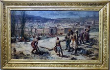 Dipinto olio domenico - olio, di