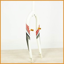 NOS VINTAGE MTB STEEL FORK 1" MOUNTAIN BIKE 26" 559 THREADED OLD BICYCLE WHITE