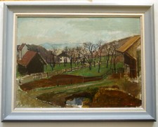 Johann Jakob Schneider 1904-1989 veduta del villaggio Svizzera