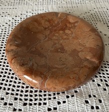 Posacenere in marmo rosso italiano vintage