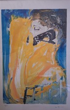 MARIO SCHIFANO - SERIGRAFIA PER LANCIO MOTOROLA STARTAC 1997 CON CARTELLINA