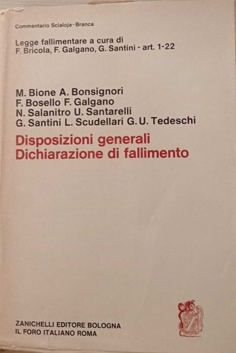 Disposizioni generali della