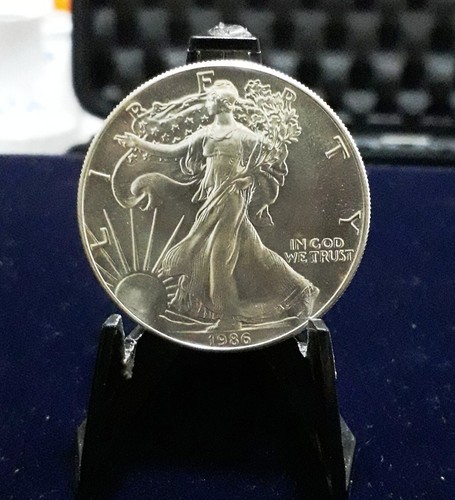 1986 american silver eagle - silver,