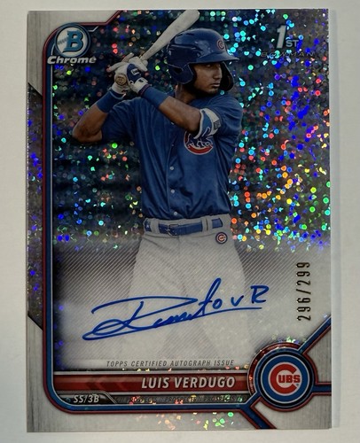 Luis verdugo 2022 bowman - bowman, cromo