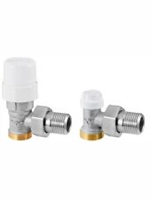 KIT VALVOLA TERMOSTATIZZABILE+DETENTORE 3/8" SQUADRO RBM JET LINE