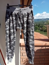 Gaudi jeans collection pantaloni vita bassa stampa mimetica, L uomo usato buono