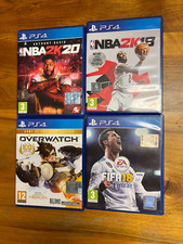 VIDEOGIOCO Playstation 4 lotto 4 titoli (Overwatch/NBA 2k20/FIFA18/NBA 2k18)