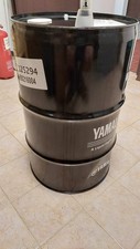 Fusto Bidone In Metallo Yamaha Yamalube Originale Colore Nero 