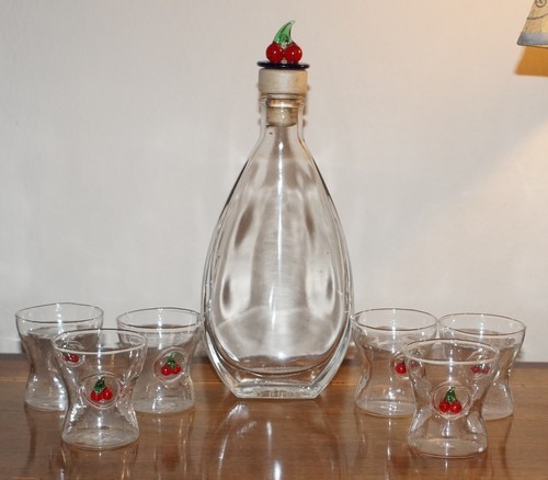 Bottiglia liquore rosolio con - bottiglia,