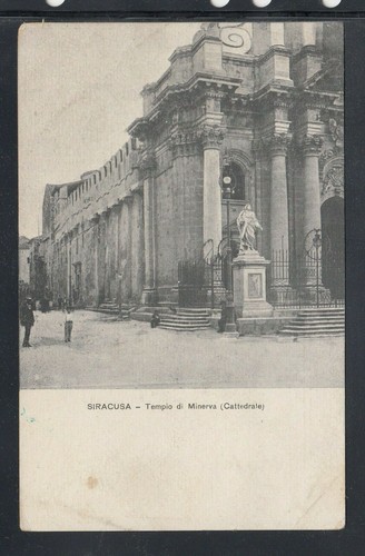 Cartolina siracusa tempio - siracusa,