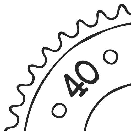 Stahl kettenrad zähne - stahl-kettenrad, 40