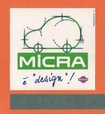 Adesivo Vintage Sticker Autocollant Aufkleber Auto Tuning NISSAN Micra è Design