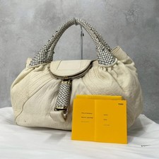 Borsa spia FENDI pelle bianca