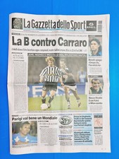 GAZZETTA DELLO SPORT 23 AGOSTO 2003 JUVENTUS NEDVED MICCOLI CRESPO FIONA MAY
