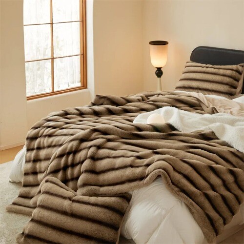 Coperta cucita pelliccia