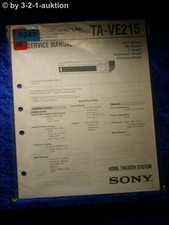 Sony Service Manual Ta VE215
