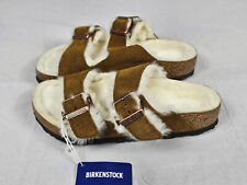 Birkenstock Arizona Shearling Narrow Fit - Ciabatta piatta visone taglia 35-46