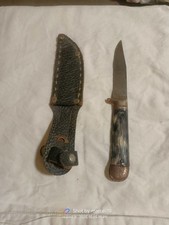 ANTICO COLTELLO DA CACCIA FORESTA NERA MANICO IN FINTO OSSO