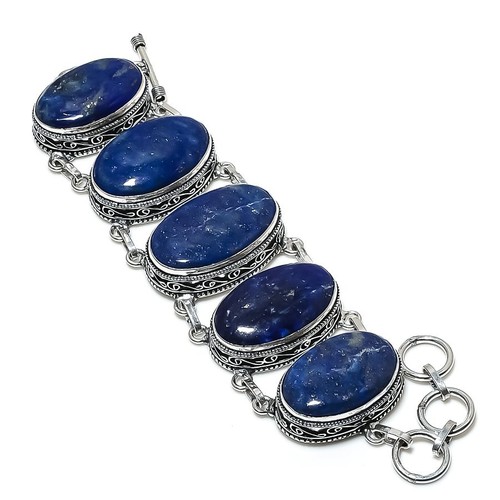 Bracciale lapislazzuli gemma - bracciale,