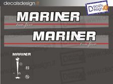 Adesivi motore marino fuoribordo Mariner two five gommone barca stickers 