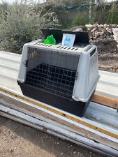 trasportino per cani grigio e nero