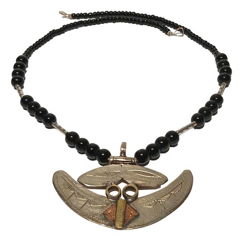 Collana tuareg africana fatta - africana,