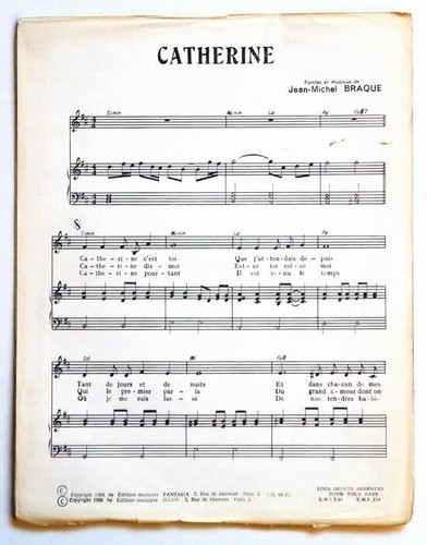 Partition vintage sheet music