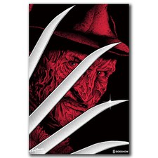 Poster Freddy Krueger Horror Movie Art Hot 12x18 24x36in TESSUTO N2898