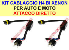 KIT CAVI RICAMBIO BI XENON H4 BIXENO HID CABLAGGIO XENON CAVO AUTO / MOTO h4-3