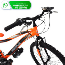 Bicicletta Velopoli BAMBINO RUOTA 24" + Cambio 18 Velocità / ARANCIO NERO
