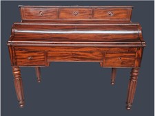 SCRITTOIO A RIBALTA IN MOGANO