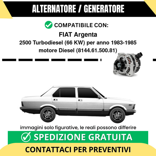 Alternatore fiat argenta - alternatore,