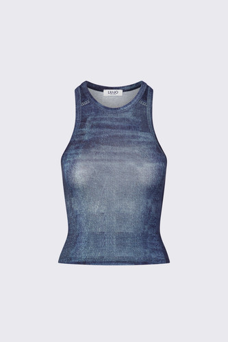 Liu top effetto denim - liu,