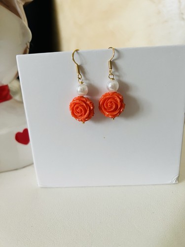 Orecchini pendenti rose - pendenti,