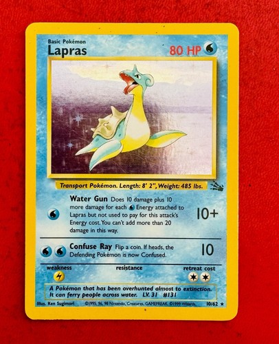 Lotto carte pokemon lapras - lotto,
