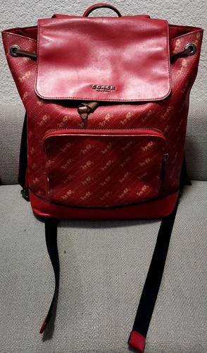 Zaino rosso coach turner - zaino, con