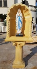 CUPOLA GROTTA NICCHIA CON BASE STATUA MADONNA DI LOURDES PER ESTERNO DA GIARDINO